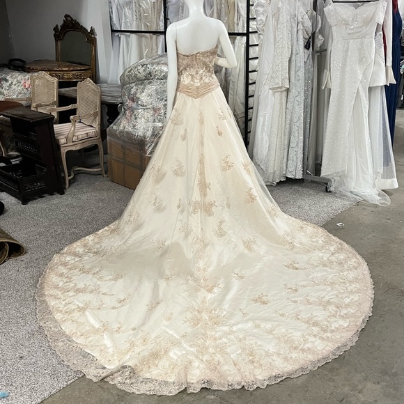 Champagne Wedding Dress - Picture 5 of 10